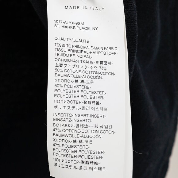 1017 ALYX 9SM AW/20 Black Visual "Reality Systems" Short Sleeve T-Shirt - Picture 9 of 11